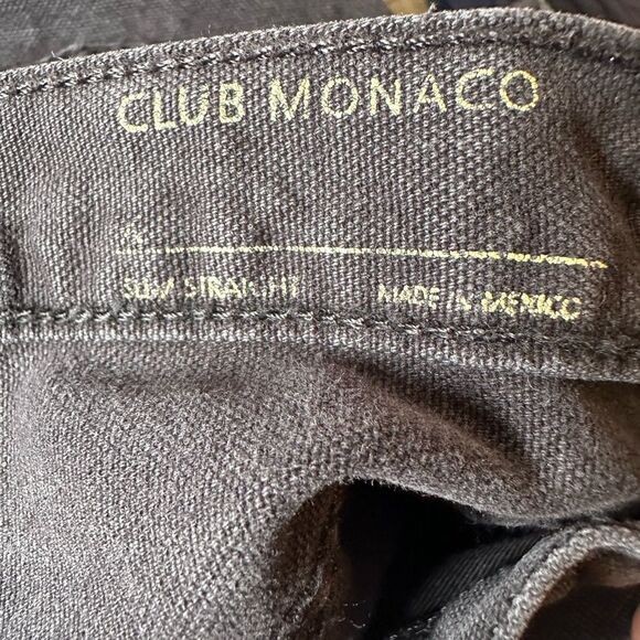 Club Monaco Light Washed Black Denim Slim Straight Fit Jeans in Size 33W x 34L - Picture 2 of 7